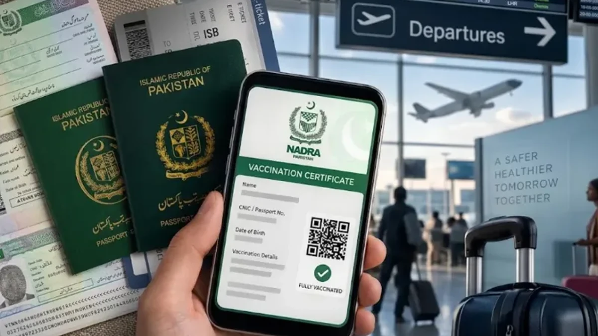 Pakistan Air Travel Alert NADRA Vaccination Certificate Requirements