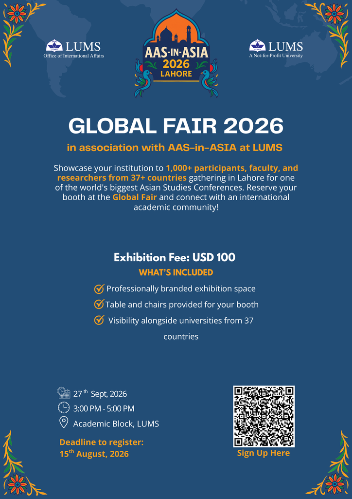 LUMS Global Fair 2026 – 20+ International Universities
