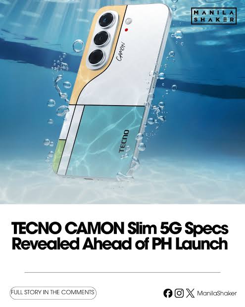 TECNO CAMON Slim 5G Philippines Launch on October 1 2026