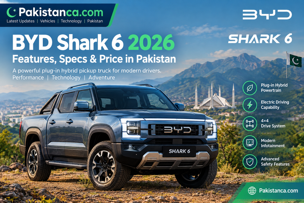BYD Shark 6 2026: Features, Specs & Price in Pakistan